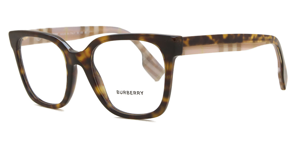 Burberry BE2347 EVELYN 4075 Square Dark Tortoise Eyeglasses