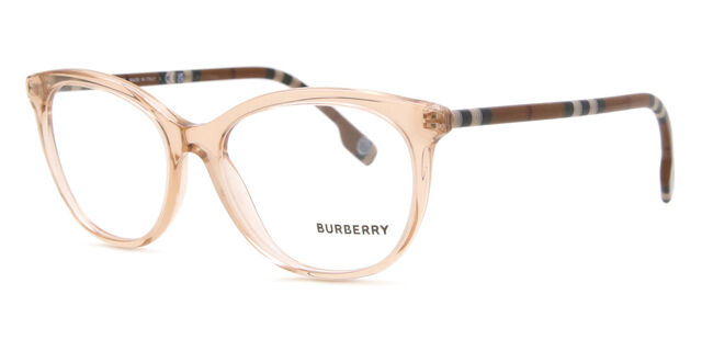 Burberry BE2389 4088 Oval Transparent Peach Eyeglasses  display picture 1
