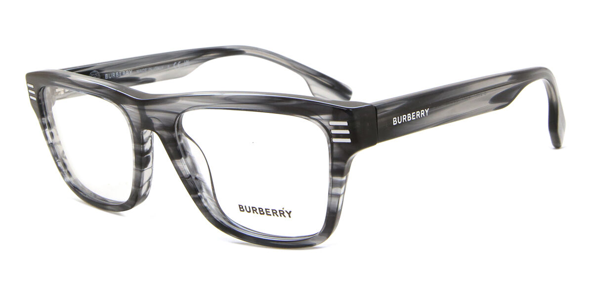 Burberry BE2387 4097 Square Transparent Grey Horn Eyeglasses