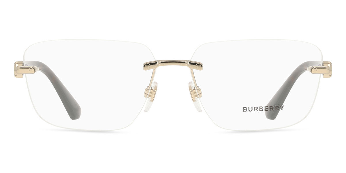 BURBERY rimless oval sunglasses silver Burberry 1990's Rimless