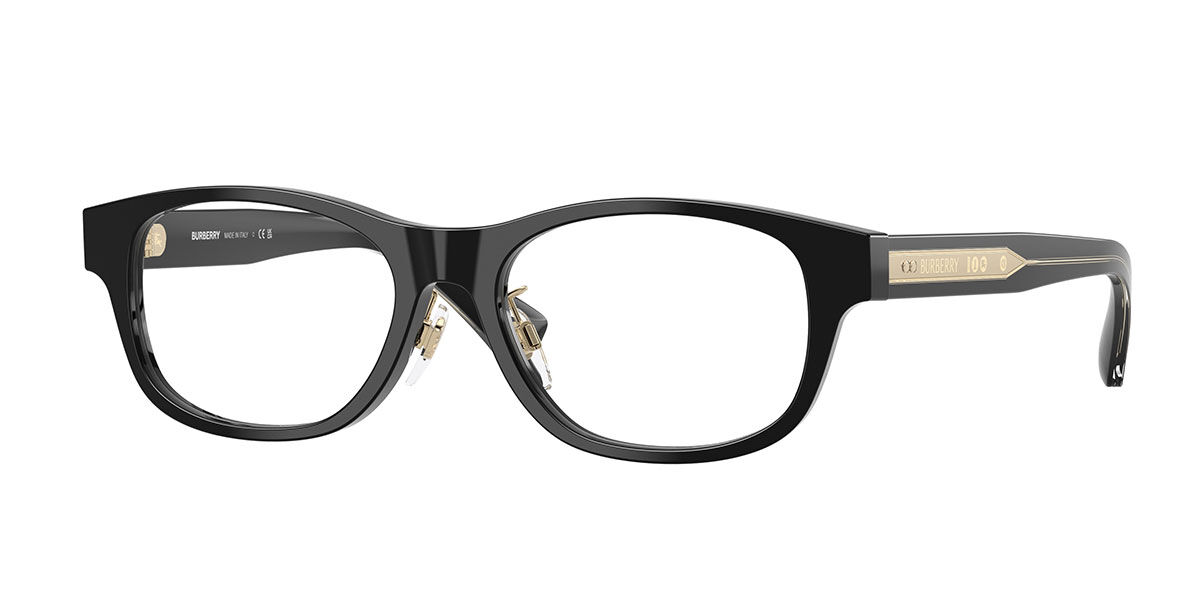 Burberry BE2449D Asian Fit 4206 Square Black Eyeglasses