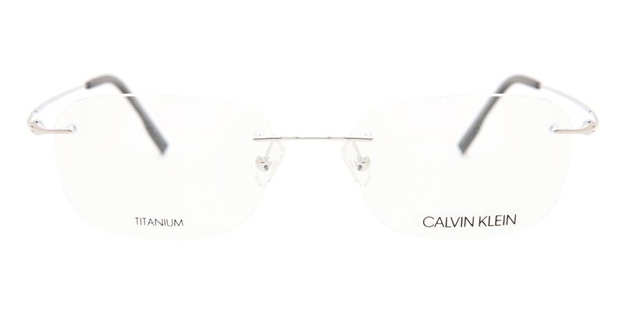 Calvin Klein CK536 030 Rectangle Silver Eyeglasses | SmartBuyGlasses US