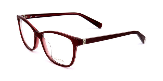 Escada VESA04 07M2 Square Burgundy Eyeglasses 