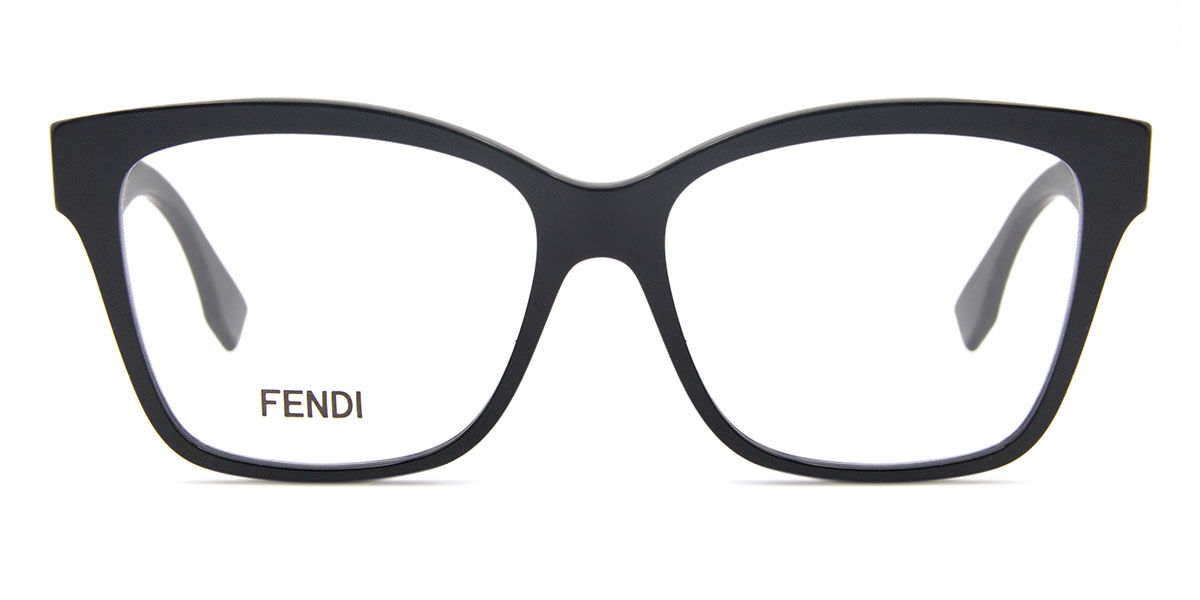 Fendi FE 50117I 001 Square Shiny Black Eyeglasses | SmartBuyGlasses US