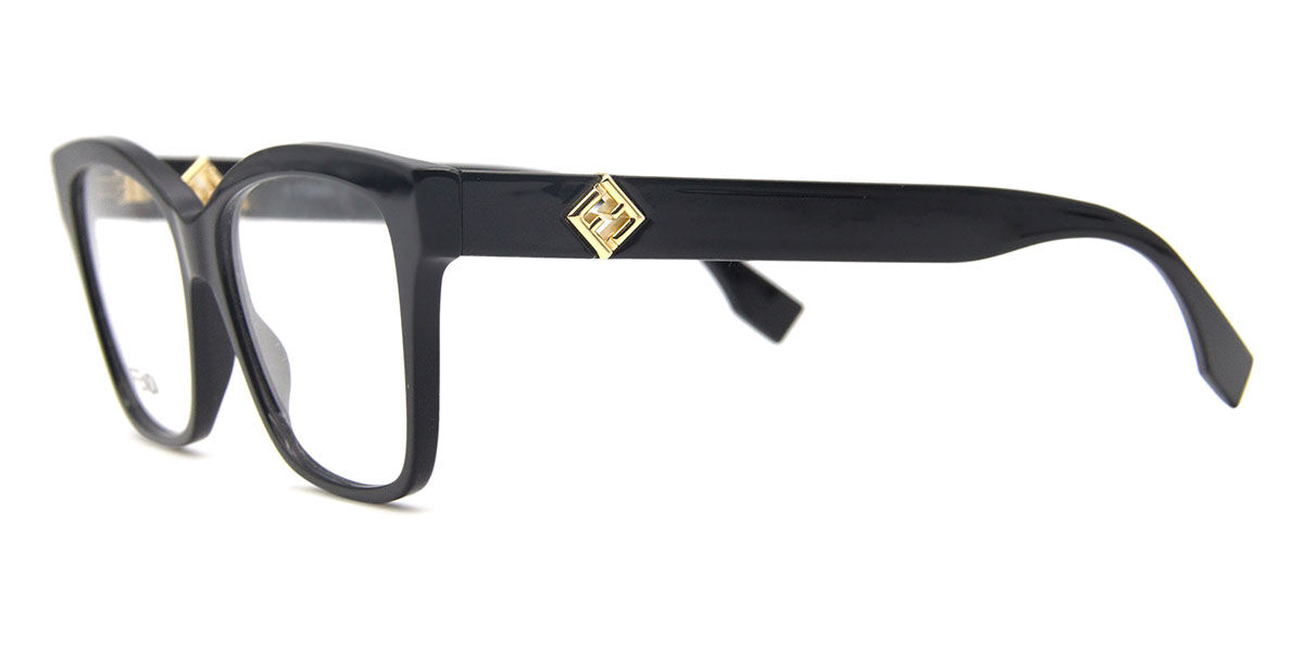 Fendi FE 50117I 001 Square Shiny Black Eyeglasses | SmartBuyGlasses US