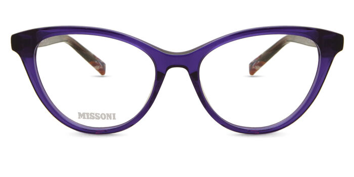 Missoni MIS 0031 38I Cat Eye Transparent Striped Blue  display picture 3