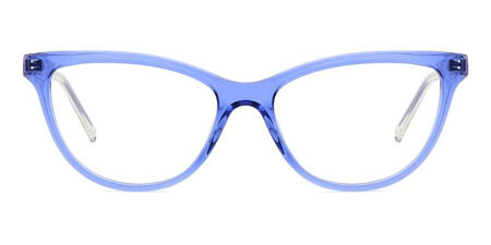 Missoni Transparent Acetate Glasses Women\'s (Frames) Missoni MM 0008 PJP Square Transparent Blue Eyeglasses  main image 3