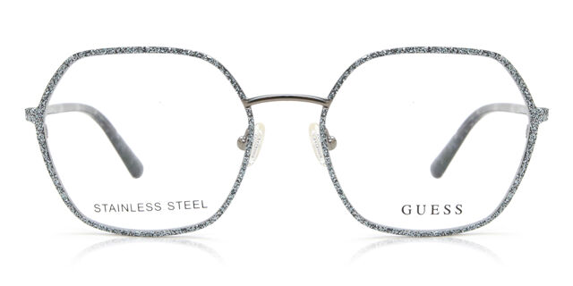 NWT Guess GU2912-020-53 Grey 53mm Eyeglasses Guess Eyeglasses Silver Square GU2912 020 53mm Women main image 3