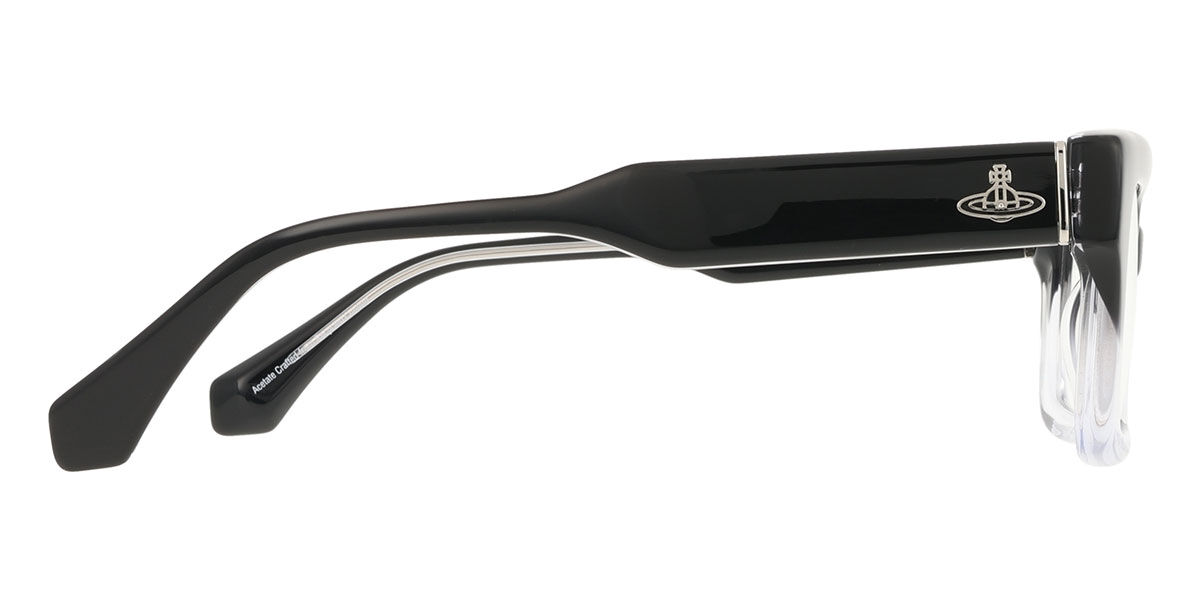 Vivienne Westwood VW1063 002 Rectangle Faded Black Clear
