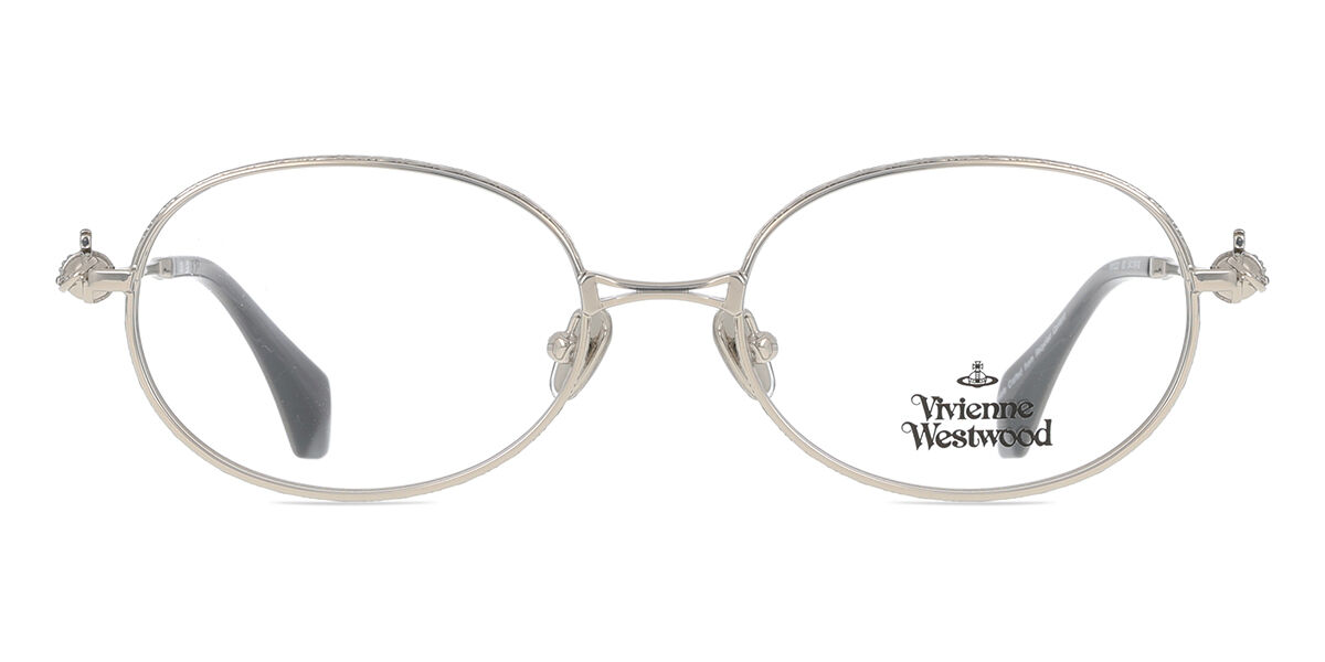 Vivienne Westwood VW3020 800 Oval Shiny Silver Eyeglasses
