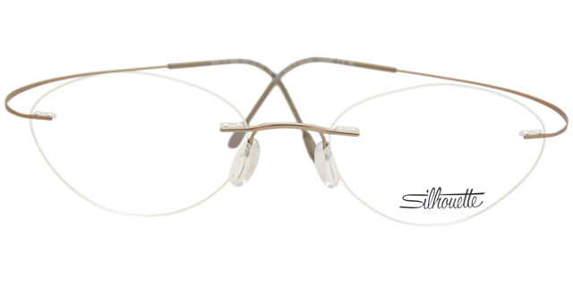 Silhouette 5515/CX 8540 Rectangle Matte Gold Eyeglasses  display picture 1