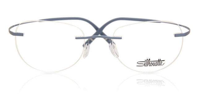 Silhouette 5541/LB 4640 Square Artic Blue Eyeglasses  display picture 3