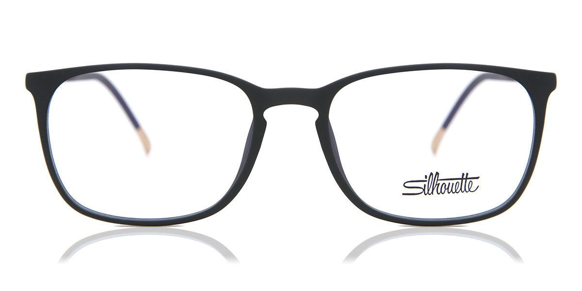 Silhouette 2943/75 9030 Rectangle Matte Black Eyeglasses