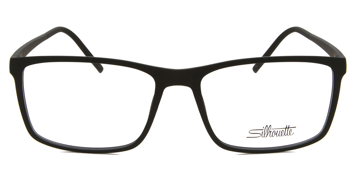 Silhouette Vivid Sky FR 2956/75 9060 Rectangle Black Eyeglasses