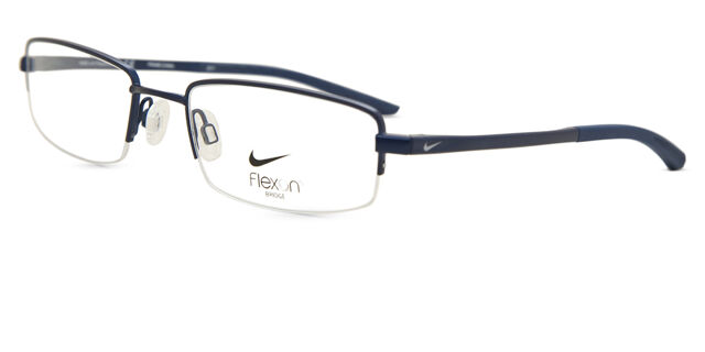 Nike w/ Flexon Bridge 4292 401 Eyeglasses 51-19-140 Satin Navy Bue FRAMES ONLY Nike NIKE 4292 Eyeglasses | FREE Shipping - Go-Optic.com  main image 2