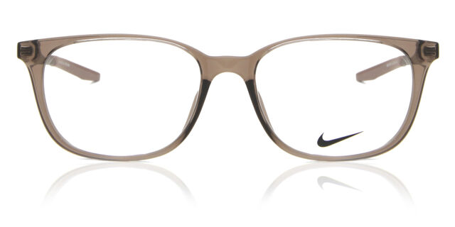 Nike 7283 202 Square Transparent Baroque Brown Eyeglasses 