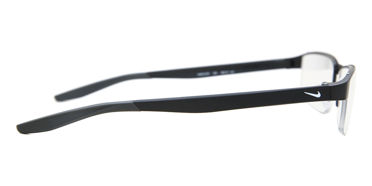 Nike 8137 001 Rectangle Satin Black Eyeglasses | SmartBuyGlasses US
