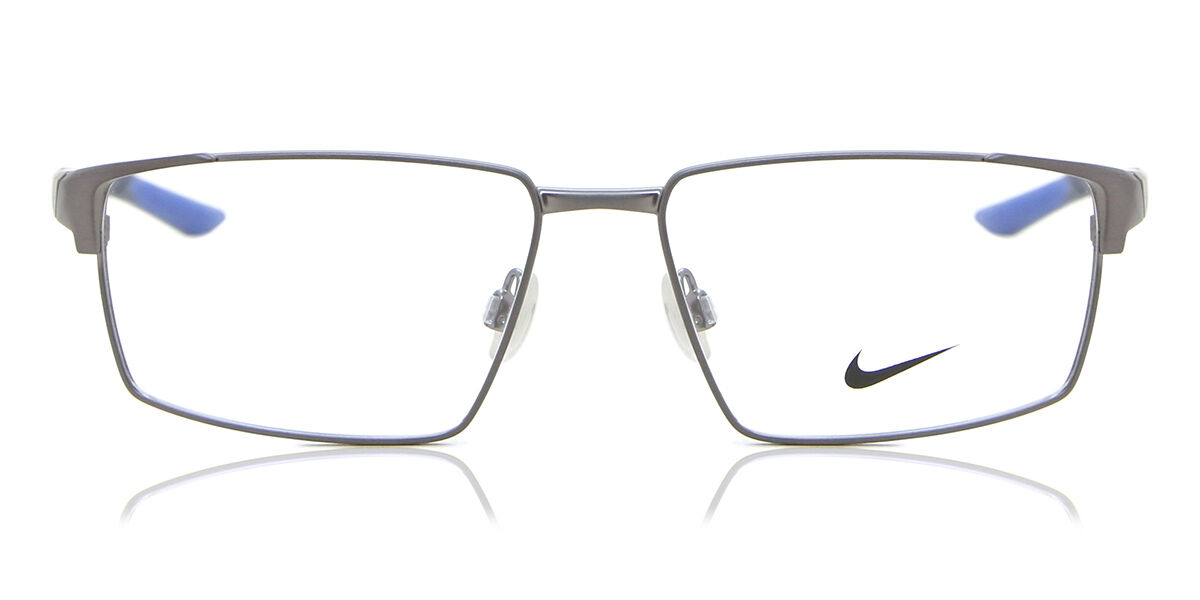Nike 8053 074 Square Matte Grey Eyeglasses | SmartBuyGlasses US