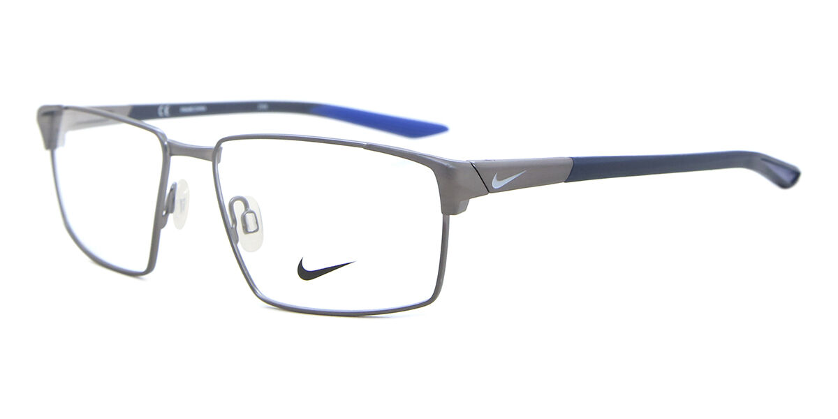 Nike 8053 074 Square Matte Grey Eyeglasses | SmartBuyGlasses US