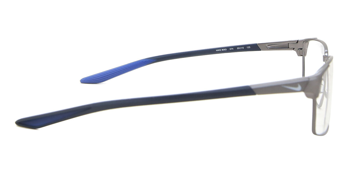 Nike 8053 074 Square Matte Grey Eyeglasses | SmartBuyGlasses US