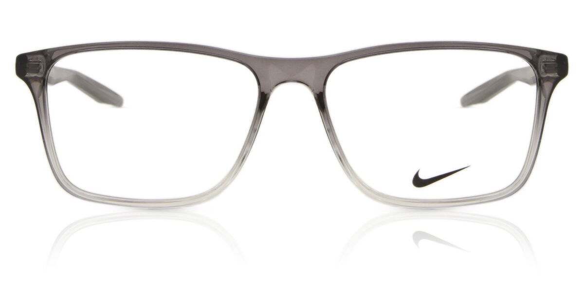 Nike 7125 N 035 Square Grey Clear Eyeglasses | SmartBuyGlasses US