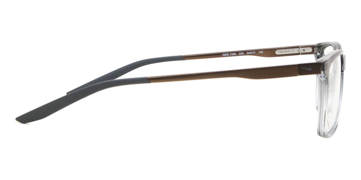 Nike 7286 035 Square Transparent Grey Eyeglasses | SmartBuyGlasses US