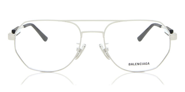 Balenciaga BB0117O 002 Pilot Silver Eyeglasses  display picture 3