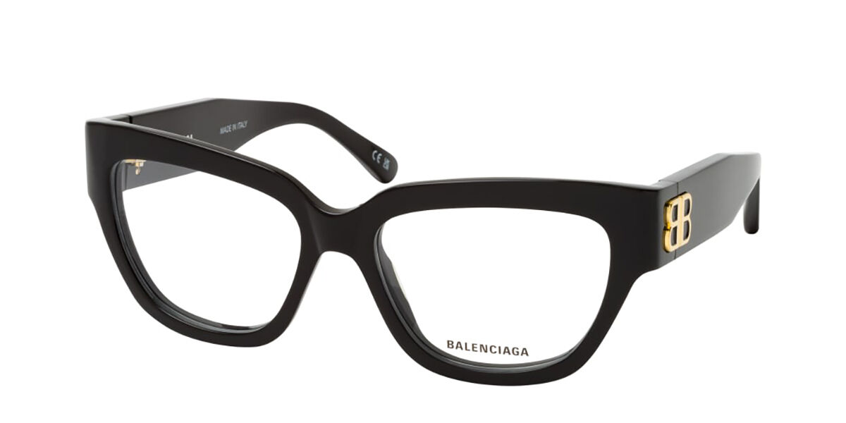 Balenciaga BB0326O Asian Fit 005 Square Blue Eyeglasses