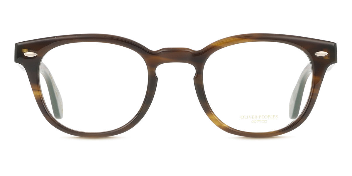 Oliver Peoples OV5036 Sheldrake 1677 Oval Dark Bark Brown Horn