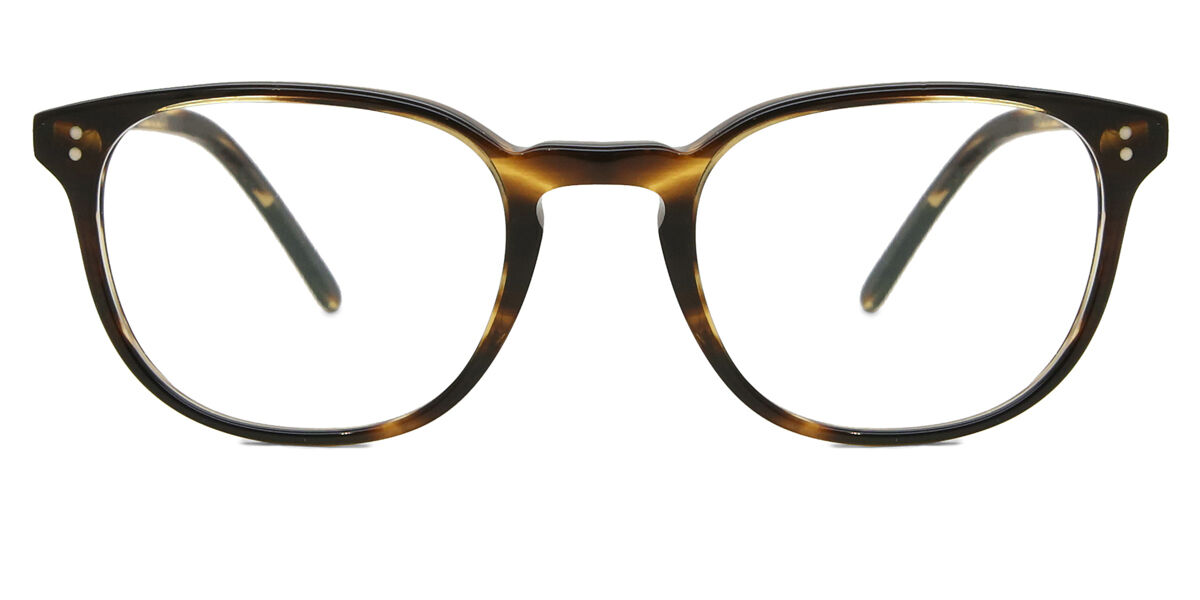 メガネ・老眼鏡 OLIVER PEOPLES Fairmont OV5219F 1003 Oliver Peoples OV5219 Fairmont 1003 Oval Striped Cocobolo Black