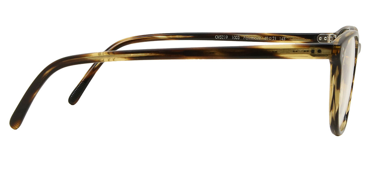 Oliver Peoples OV5219 Fairmont 1003 Oval Striped Cocobolo Black