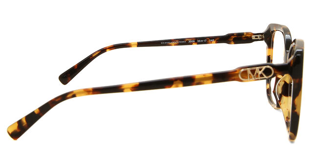 Michael Kors Tortoiseshell and Brown Square Optical Glasses with Cream Case 0MK4167U Michael Kors Glasses 4031 Luggage Tortoise - eye-oo.com main image 4