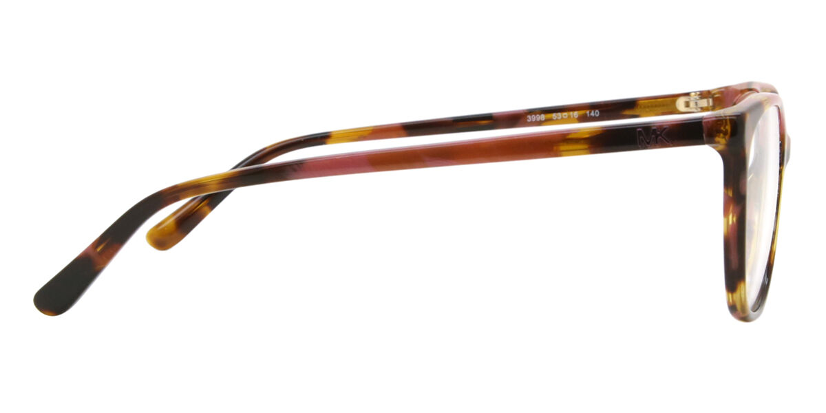 Michael Kors MK4067U SANTA CLARA 3998 Square Plum Graphic Tortoise