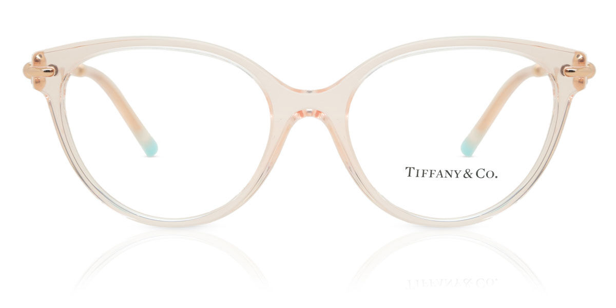 Tiffany & Co. TF2217 8278 Oval Transparent Nude Pink Eyeglasses