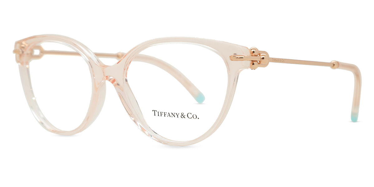 Tiffany & Co. TF2217 8278 Oval Transparent Nude Pink Eyeglasses