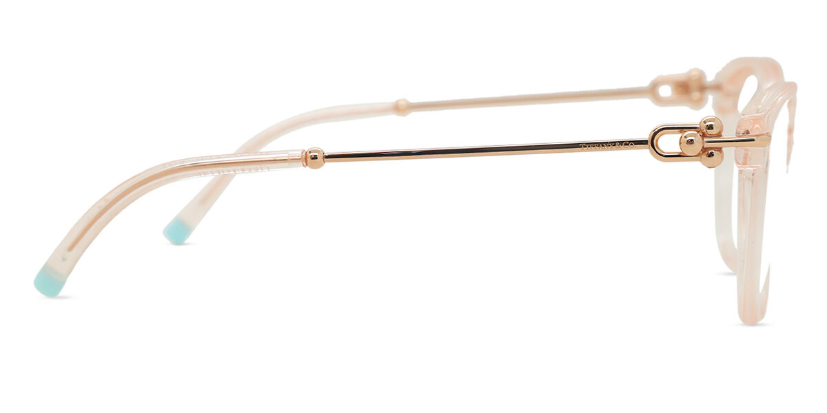 Tiffany & Co. TF2217 8278 Oval Transparent Nude Pink Eyeglasses