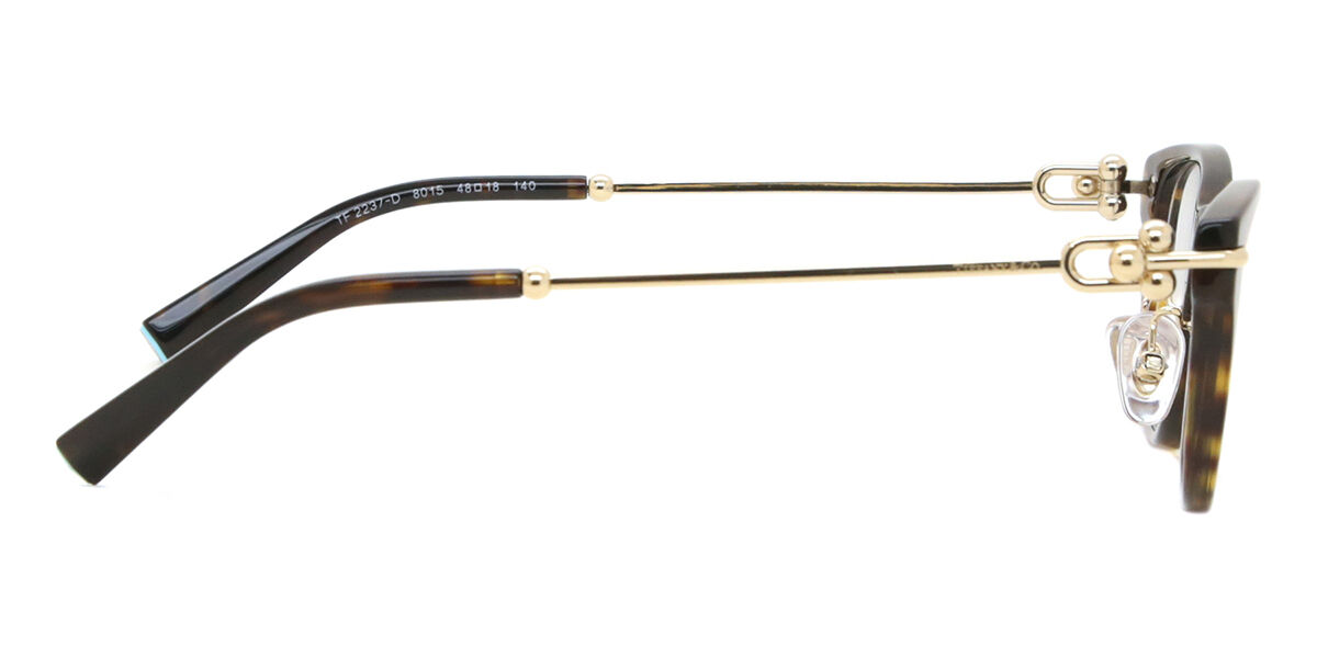 Tiffany & Co. TF2237D Asian Fit 8015 Square Tortoise Eyeglasses