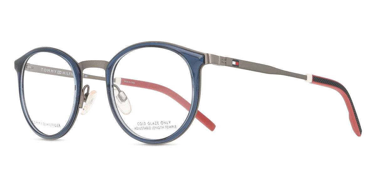 Tommy Hilfiger TH 1845 PJP Oval Blue Grey Eyeglasses