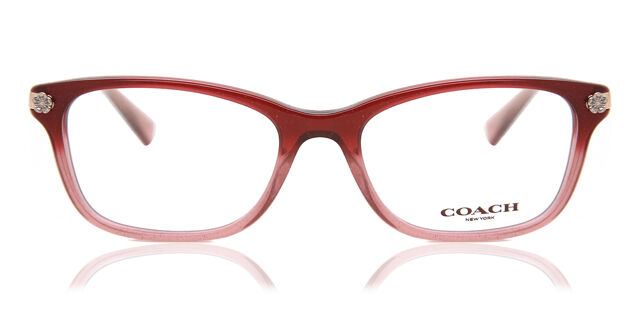 Coach HC6142 5551 Square Glittered Transparent Burgundy  display picture 1