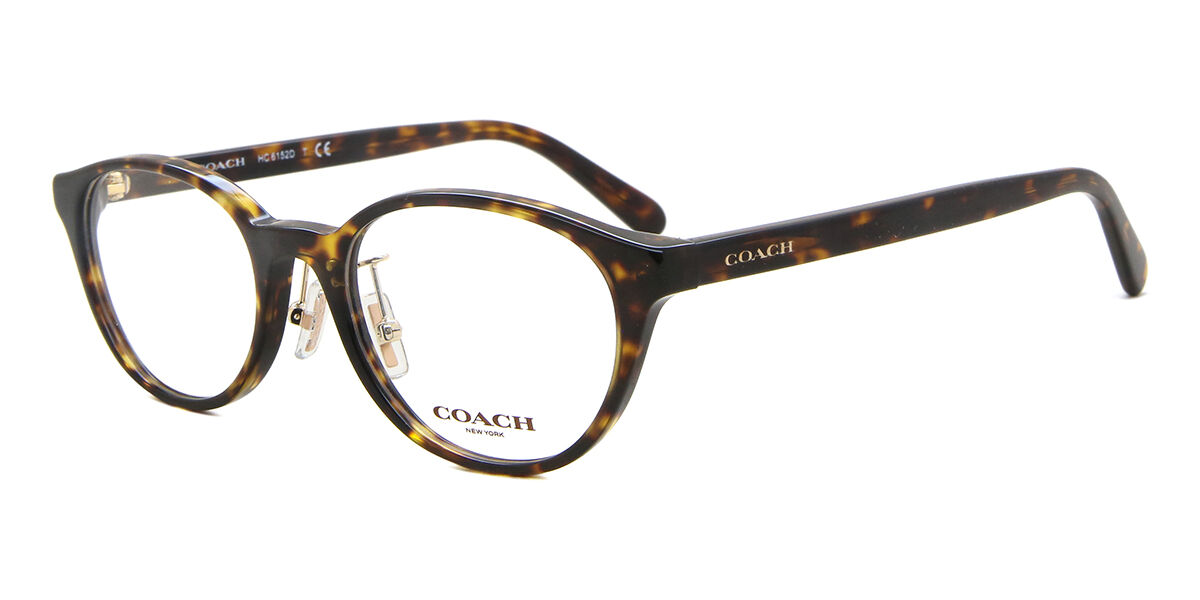 Coach HC6152D Asian Fit 5120 Oval Dark Tortoise Eyeglasses