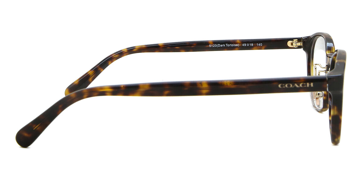 Coach HC6152D Asian Fit 5120 Oval Dark Tortoise Eyeglasses