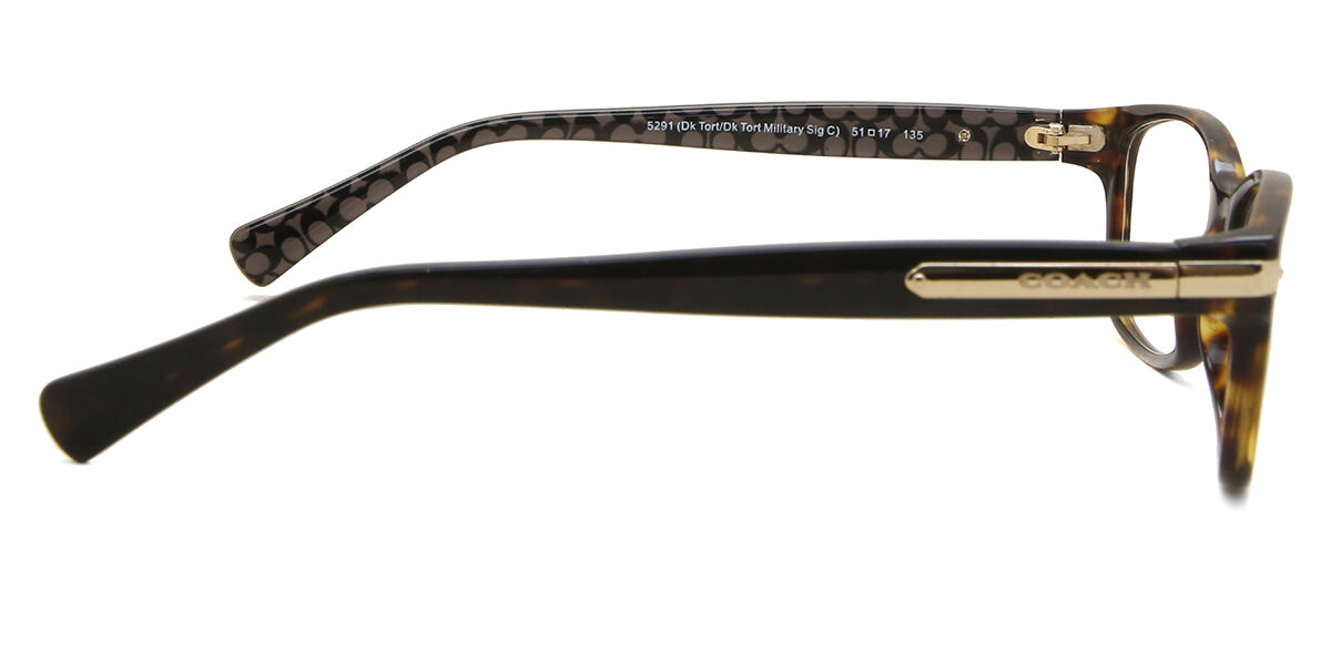COACH メガネ HC6052 Tortoise Coach HC6065 5291 Dark Tortoise Eyeglasses | SmartBuyGlasses US