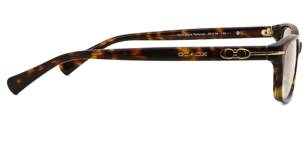 Coach HC6054 ELISE 5001 Square Dark Tortoise Eyeglasses