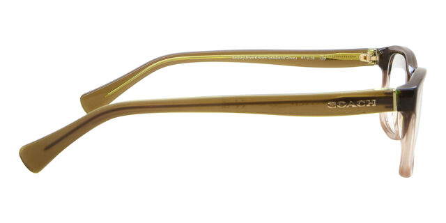 Coach HC6089 5400 Square Transparent Brown Eyeglasses  display picture 1