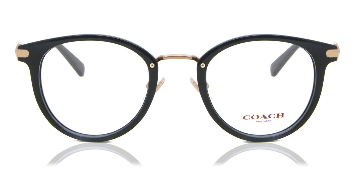 Coach HC5133D Asian Fit 5002 Oval Shiny Black Eyeglasses