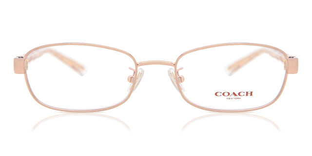 Coach Unisex Rectangle Eyeglasses HC5138 Rose Gold With Demo Lens 55-17-140 AUTHENTIC COACH HC5138 9406 Brushed Rose Gold Women  main image 4