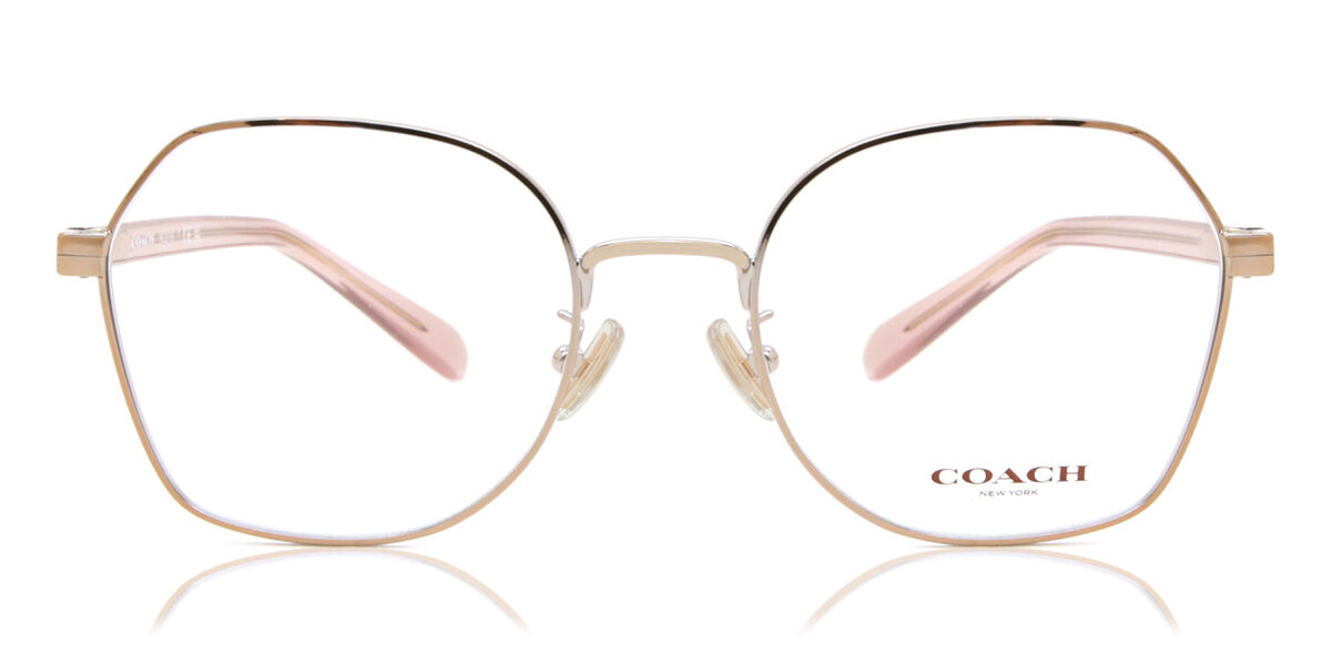 Coach HC5155 Asian Fit 9331 Geometric Shiny Rose Gold Eyeglasses