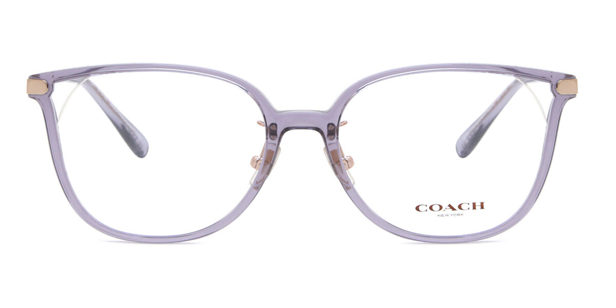 Coach HC6214D Asian Fit 5568 Cat Eye Transparent Lilac Purple