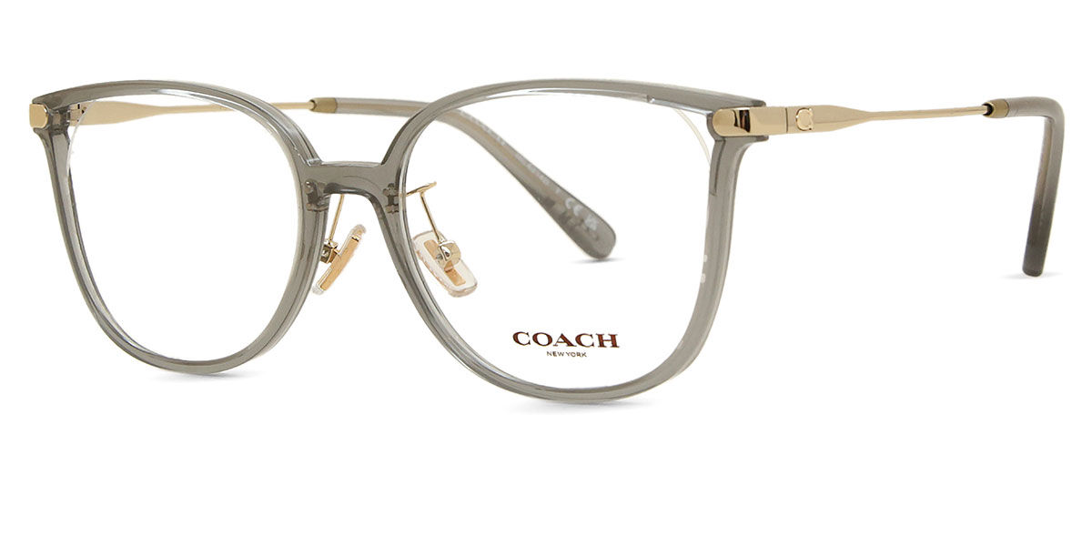 Coach HC6214D Asian Fit 5751 Cat Eye Transparent Grey Eyeglasses