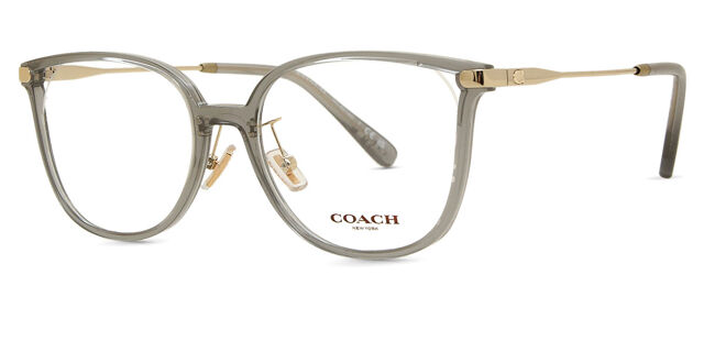 Coach HC6214D Asian Fit 5751 Cat Eye Transparent Grey Eyeglasses 